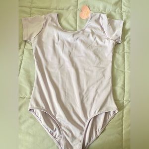 Lavender Short Sleeve Dance Leotard, XS/S